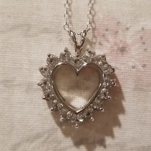 🌹Crystal Two-Sided Heart Necklace